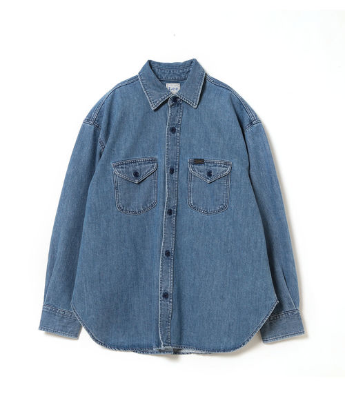 B:MING by BEAMS（ビーミングバイビームス）の「Lee × B:MING by BEAMS / 別注 ルーズフィット シャツ 19SS（シャツ/ブラウス・レディース・ベージュ/ネイビー/インディゴブルー・SMALL/MEDIUM）」の16枚目の写真