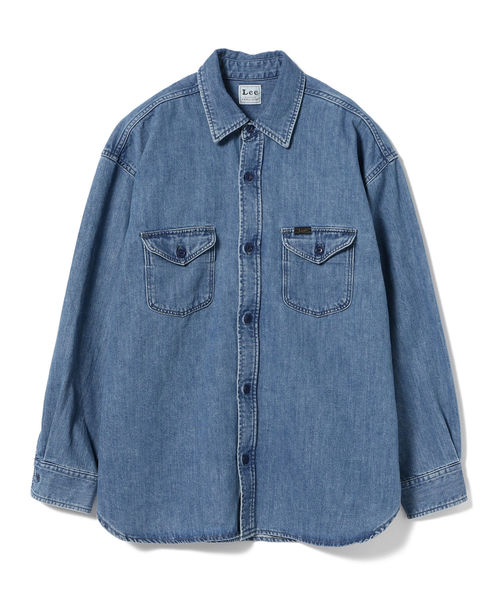 B:MING by BEAMS（ビーミングバイビームス）の「Lee × B:MING by BEAMS / 別注 ルーズフィット シャツ 19SS（シャツ/ブラウス・レディース・ベージュ/ネイビー/インディゴブルー・SMALL/MEDIUM）」の22枚目の写真