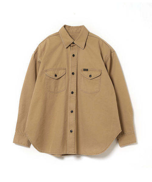 B:MING by BEAMS（ビーミングバイビームス）の「Lee × B:MING by BEAMS / 別注 ルーズフィット シャツ 19SS（シャツ/ブラウス・レディース・ベージュ/ネイビー/インディゴブルー・SMALL/MEDIUM）」の14枚目の写真