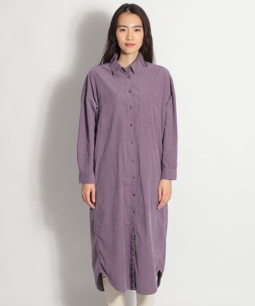 コーデュロイダブルポケットシャツワンピース ワンピース And ニコアンド のファッション ワンピース Niko Niko ワンピース セール