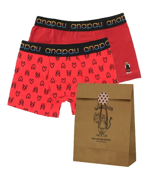 anapau(アナパウ)の「SiNCERE WEB限定 <anapau/アナパウ>ボクサーパンツ 2枚セット ラッピングセット付き(ボクサーパンツ・メンズ・A/B/C/D/E/F/G/H/I/J/K/N/L/O/M/P/Q/R/V/S/W/T/U/X/Y/Z/その他3/その他5/その他4/その他6・L/M)」の5枚目の写真