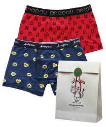 SiNCERE WEB限定 <anapau/アナパウ>ボクサーパンツ 2枚セット ラッピングセット付き