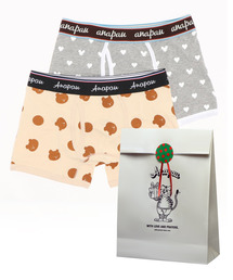 anapau（アナパウ）の「SiNCERE WEB限定 <anapau/アナパウ>ボクサーパンツ 2枚セット ラッピングセット付き（ボクサーパンツ）」