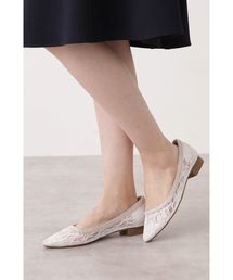 NATURAL BEAUTY BASIC | レースチュールフラット(パンプス)