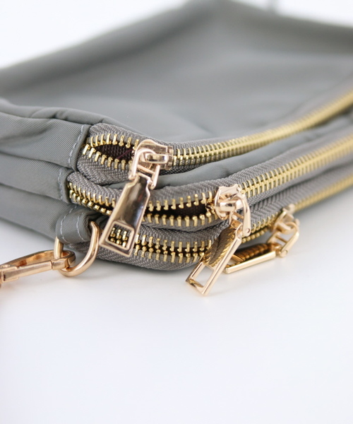 Gready Brilliant（グレディブリリアン）の「ナイロンお財布ショルダー（ショルダーバッグ・レディース・ブラック/グレー・FREE）」の6枚目の写真