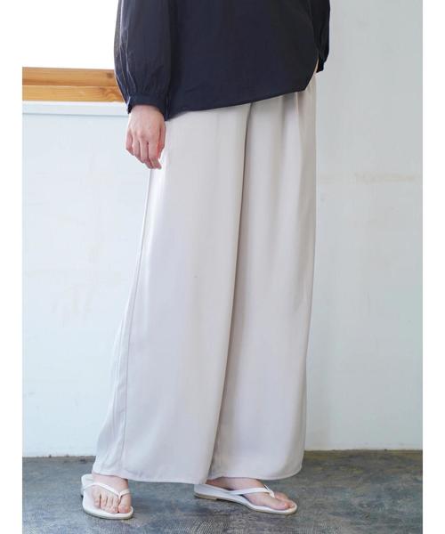 AMERICAN HOLIC(アメリカンホリック)の「ドロストとろみギャザーワイドパンツ*(その他パンツ・レディース・ブラック/ネイビー/モカ/ベージュ系その他/ストライプ/ドット/その他14・M/L)」の15枚目の写真