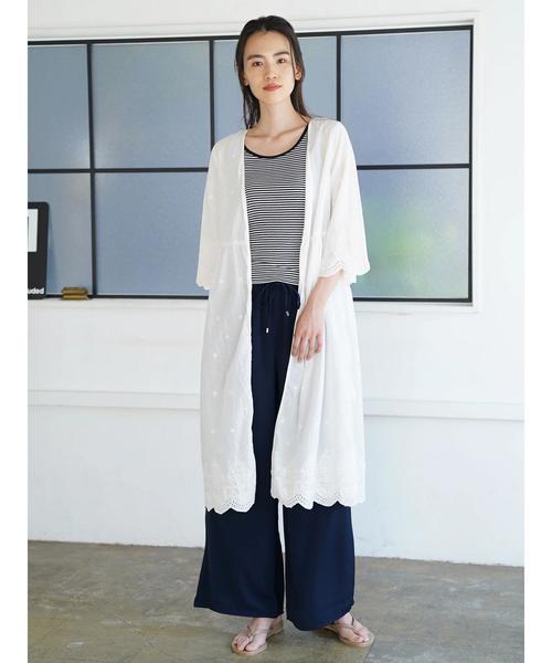 AMERICAN HOLIC(アメリカンホリック)の「ドロストとろみギャザーワイドパンツ*(その他パンツ・レディース・ブラック/ネイビー/モカ/ベージュ系その他/ストライプ/ドット/その他14・M/L)」の18枚目の写真