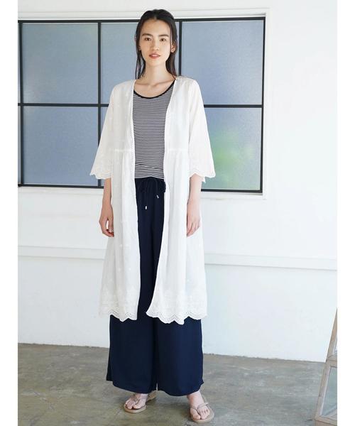 AMERICAN HOLIC(アメリカンホリック)の「ドロストとろみギャザーワイドパンツ*(その他パンツ・レディース・ブラック/ネイビー/モカ/ベージュ系その他/ストライプ/ドット/その他14・M/L)」の19枚目の写真