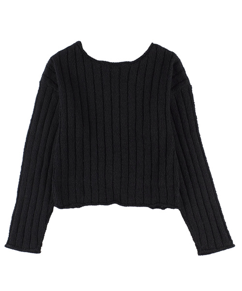 ALEXIA STAM(アリシアスタン)の「Wide Rib Knit Twist Top/リブニットツイストトップ(Tシャツ/カットソー・レディース・ブラック/モカ/ベージュ系その他・FREE)」の16枚目の写真
