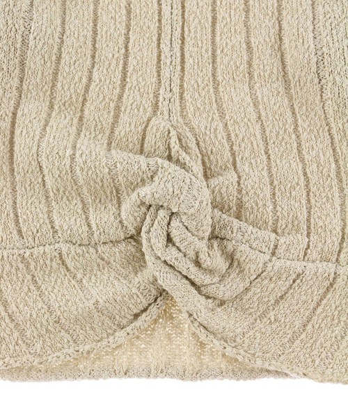 ALEXIA STAM(アリシアスタン)の「Wide Rib Knit Twist Top/リブニットツイストトップ(Tシャツ/カットソー・レディース・ブラック/モカ/ベージュ系その他・FREE)」の14枚目の写真