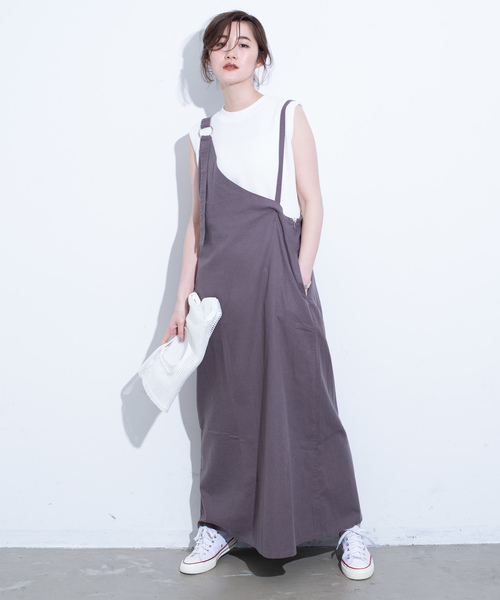 Aunt Marie's（アントマリーズ）の「AUNT MARIE'S リネンワンショルワンピース（ワンピース・レディース・ブラック/ベージュ/ブラウン・FREE）」の6枚目の写真