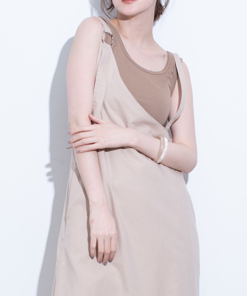 Aunt Marie's（アントマリーズ）の「AUNT MARIE'S リネンワンショルワンピース（ワンピース・レディース・ブラック/ベージュ/ブラウン・FREE）」の11枚目の写真