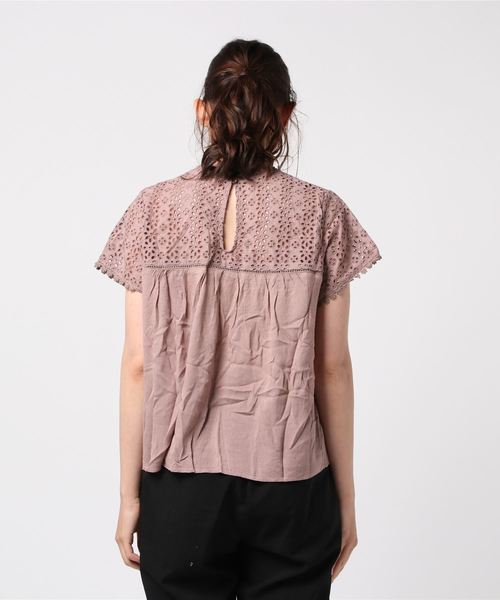 flower（フラワー）の「ガーデンブラウス2（シャツ/ブラウス・レディース・ホワイト/ブラック/ベージュ/ブルー・FREE）」の6枚目の写真