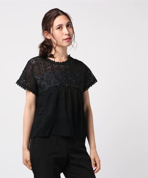 flower（フラワー）の「ガーデンブラウス2（シャツ/ブラウス・レディース・ホワイト/ブラック/ベージュ/ブルー・FREE）」の8枚目の写真