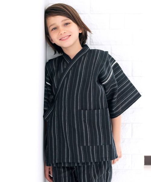 KYOETSU（キョウエツ）の「ボーイズしじら甚平（浴衣・キッズ・ブルー系その他3/ブラック系その他/ブラック系その他3/ブラック系その他2/グレー系その他3/ブラック/ブルー系その他2/ブルー系その他/グレー/ブルー/グレー系その他2/グレー系その他/ブルー系その他5/ブラック系その他7/ブラック系その他6/ブルー系その他7/ブラック系その他5/ブルー系その他6/ブルー系その他4/ブラック系その他4/サックスブルー系2/サックスブルー系3/サックスブルー系4/サックスブルー系5/サックスブルー系/サックスブルー系6・150/130/110/140/120）」の8枚目の写真