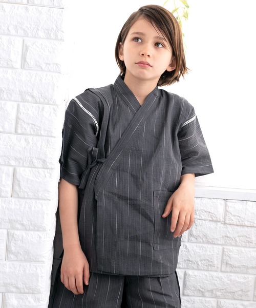 KYOETSU（キョウエツ）の「ボーイズしじら甚平（浴衣・キッズ・ブルー系その他3/ブラック系その他/ブラック系その他3/ブラック系その他2/グレー系その他3/ブラック/ブルー系その他2/ブルー系その他/グレー/ブルー/グレー系その他2/グレー系その他/ブルー系その他5/ブラック系その他7/ブラック系その他6/ブルー系その他7/ブラック系その他5/ブルー系その他6/ブルー系その他4/ブラック系その他4/サックスブルー系2/サックスブルー系3/サックスブルー系4/サックスブルー系5/サックスブルー系/サックスブルー系6・150/130/110/140/120）」の12枚目の写真