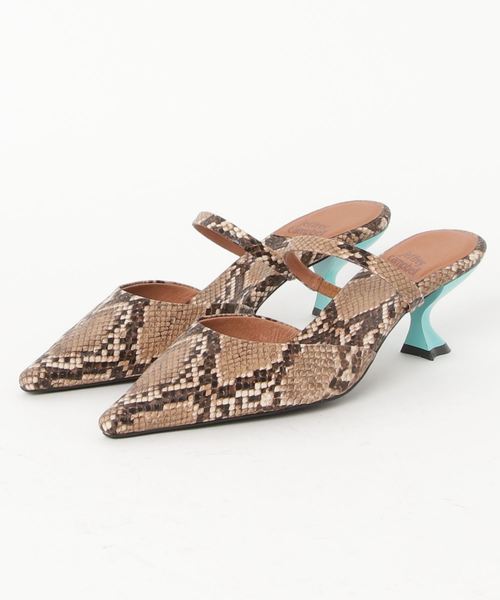 Jeffrey Campbell(ジェフリーキャンベル)の「キトゥンヒールミュール(サンダル・レディース・ベージュ・38/37/36/35/39)」の1枚目の写真