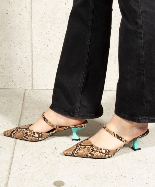 Jeffrey Campbell(ジェフリーキャンベル)の「キトゥンヒールミュール(サンダル・レディース・ベージュ・38/37/36/35/39)」の6枚目の写真
