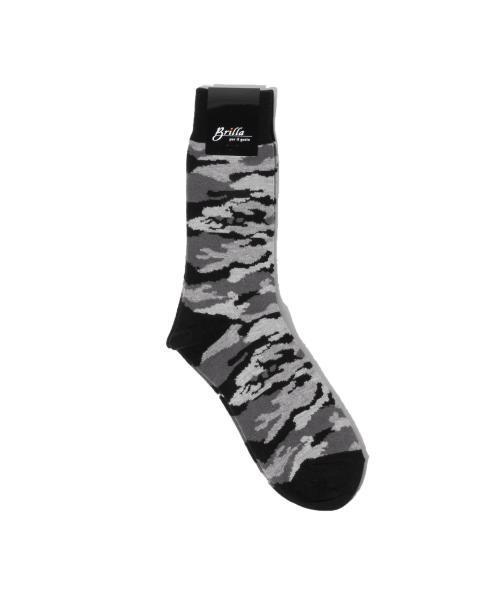 BRILLA per il gusto（ブリッラペルイルグースト）の「Brilla per il gusto / カモフラージュ ソックス（ソックス/靴下・メンズ・ブラック/ブルー系その他/レッド系その他/オリーブ・ONE SIZE）」の5枚目の写真