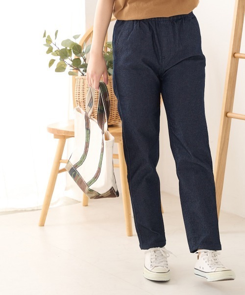 OMNES（オムネス）の「テーパードストレッチイージーパンツ レギュラー丈（その他パンツ・レディース・チャコールグレー/ブラック/ベージュ/ネイビー/グレー/オフホワイト/オリーブ/カーキ/キャメル/グレイッシュブルー/ライトブルー/ブルー/テラコッタ・S/M/L/XL/XXL）」の10枚目の写真