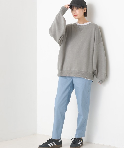 OMNES（オムネス）の「テーパードストレッチイージーパンツ レギュラー丈（その他パンツ・レディース・チャコールグレー/ブラック/ベージュ/ネイビー/グレー/オフホワイト/オリーブ/カーキ/キャメル/グレイッシュブルー/ライトブルー/ブルー/テラコッタ・S/M/L/XL/XXL）」の22枚目の写真