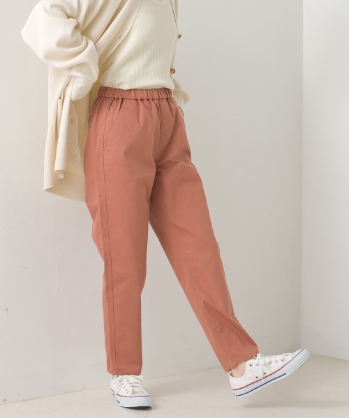 OMNES（オムネス）の「テーパードストレッチイージーパンツ レギュラー丈（その他パンツ・レディース・チャコールグレー/ブラック/ベージュ/ネイビー/グレー/オフホワイト/オリーブ/カーキ/キャメル/グレイッシュブルー/ライトブルー/ブルー/テラコッタ・S/M/L/XL/XXL）」の15枚目の写真