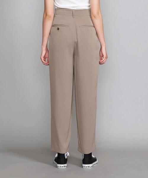 BEAUTY&YOUTH UNITED ARROWS(ビューティーアンドユースユナイテッドアローズ)の「BY ピーチスキン2タックワイドパンツ◆(その他パンツ・レディース・ダークブラウン/モカ・SMALL/LARGE/MEDIUM)」の5枚目の写真