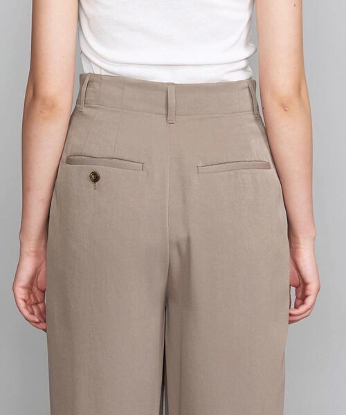 BEAUTY&YOUTH UNITED ARROWS(ビューティーアンドユースユナイテッドアローズ)の「BY ピーチスキン2タックワイドパンツ◆(その他パンツ・レディース・ダークブラウン/モカ・SMALL/LARGE/MEDIUM)」の8枚目の写真