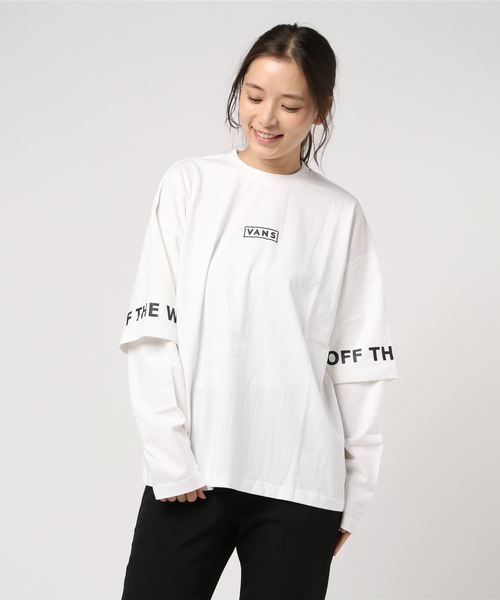 VANS（バンズ）の「VANS/バンズ VA19FW-GT08 レイヤード風ロンT