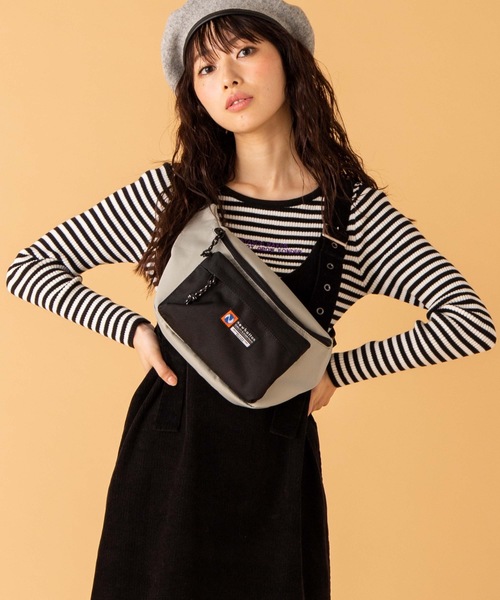 WEGO(ウィゴー)の「∴WEGO/newhattan別注ボディバッグ(ボディバッグ/ウエストポーチ・メンズ・グレー/ブラック・FREE)」の10枚目の写真