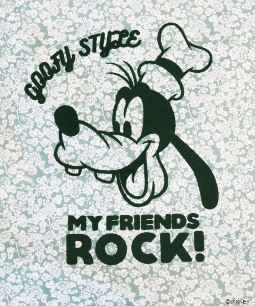 バッグ グーフィー パターンフロッキートート トートバッグ Disney ディズニー のファッション ディズニー