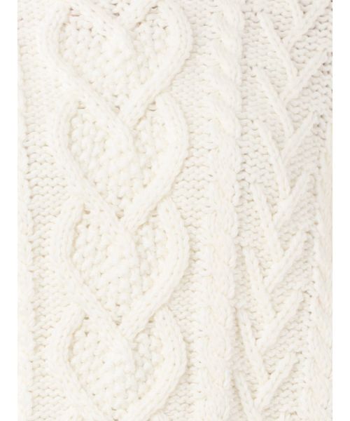 jouetie(ジュエティ)の「サイドスリットケーブルニット(ニット/セーター・レディース・その他1/ブラック/オフホワイト・MEDIUM)」の19枚目の写真