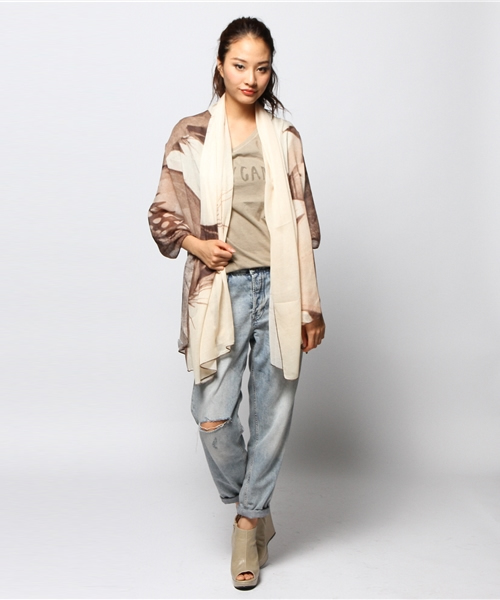 goa（ゴア）の「gypsy camp Tｼｬﾂ TeePeeｽﾄｰﾙSET（Tシャツ/カットソー・レディース・ブラウン/ベージュ/オレンジ・FREE）」の13枚目の写真