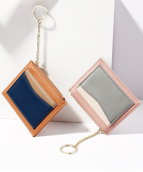 DAY CLOSET（デイ クローゼット）の「レディース コイン収納付きマルチカラーカードケース（カードケース・レディース・ネイビー/ブラウン/ピンク/キャメル・ONE SIZE）」の9枚目の写真