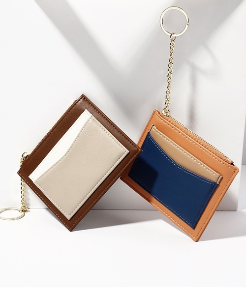 DAY CLOSET（デイ クローゼット）の「レディース コイン収納付きマルチカラーカードケース（カードケース・レディース・ネイビー/ブラウン/ピンク/キャメル・ONE SIZE）」の10枚目の写真