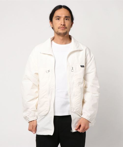 STYLEBLOCK（スタイルブロック）の「裏タフタジップアップオーバーブルゾン（ブルゾン・メンズ・ホワイト/ブラック/レッド・M/L）」の2枚目の写真
