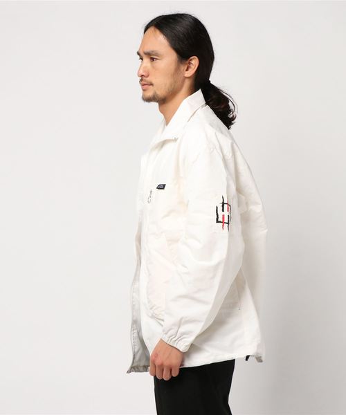 STYLEBLOCK（スタイルブロック）の「裏タフタジップアップオーバーブルゾン（ブルゾン・メンズ・ホワイト/ブラック/レッド・M/L）」の4枚目の写真
