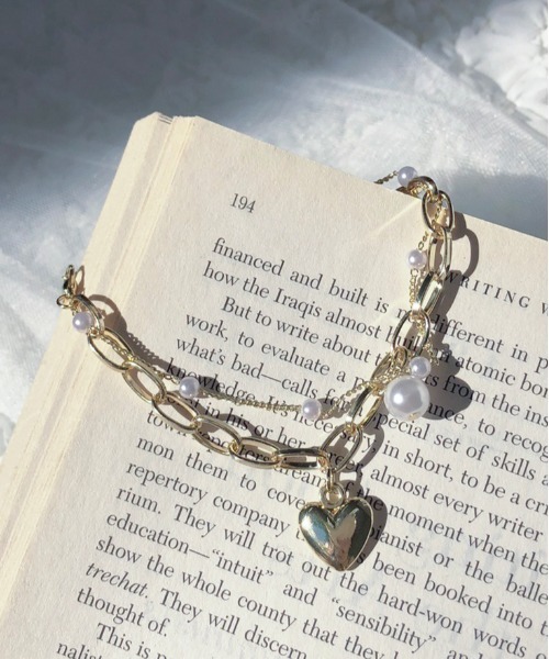 apres jour（アプレジュール）の「【apres jour×ARIAZ】ハートチェーンブレスレット（ブレスレット・レディース・シルバー/ゴールド・FREE）」の5枚目の写真