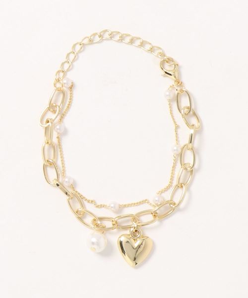 apres jour（アプレジュール）の「【apres jour×ARIAZ】ハートチェーンブレスレット（ブレスレット・レディース・シルバー/ゴールド・FREE）」の8枚目の写真