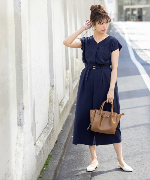 12Twelve Agenda(トゥエルブ アジェンダ)の「SUハイストレッチカルゼワッシャー両ポケブラウス(シャツ/ブラウス・レディース・ブラウン/グレイッシュベージュ/ネイビー・M)」の12枚目の写真