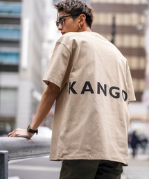 KANGOL | 【KANGOL×A.S.M コラボ】 USAコットン ／ オーバーサイズ ロゴ 刺繍 バックプリント Tシャツ KANGOL(Tシャツ/カットソー)