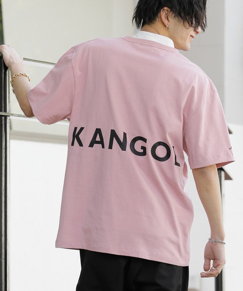 KANGOL(カンゴール)の「【KANGOL×A.S.M コラボ】 USAコットン / オーバーサイズ ロゴ 刺繍 バックプリント Tシャツ KANGOL(Tシャツ/カットソー・メンズ・グレー/ブラック系その他/ブラック/ベージュ/ホワイト/グレイッシュベージュ/スモークピンク/ブルーグレー/ベージュ系その他/ブラック×ブラック/ホワイト×ブラック/ブラック×ホワイト/ベージュ系・48/50/52)」の13枚目の写真
