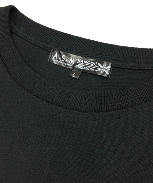 KANGOL(カンゴール)の「【KANGOL×A.S.M コラボ】 USAコットン / オーバーサイズ ロゴ 刺繍 バックプリント Tシャツ KANGOL(Tシャツ/カットソー・メンズ・グレー/ブラック系その他/ブラック/ベージュ/ホワイト/グレイッシュベージュ/スモークピンク/ブルーグレー/ベージュ系その他/ブラック×ブラック/ホワイト×ブラック/ブラック×ホワイト/ベージュ系・48/50/52)」の15枚目の写真