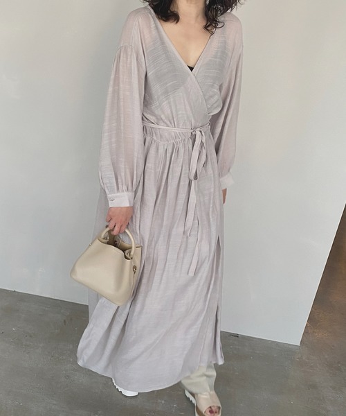 Chuclla ワンピース Ss カシュクールガウン ワンピース スラブガーゼワンピース Chw1186 ワンピース Chuclla チュクラ のファッション