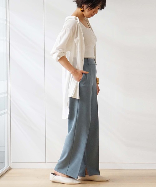 GeeRA(ジーラ)の「センタープレスカラーパンツ(その他パンツ・レディース・ピンク/ブルー/グリーン・X-LARGE/MEDIUM/LARGE)」の5枚目の写真