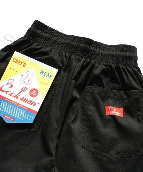 COOKMAN(クックマン)の「Cookman クックマン シェフショートパンツ ハーフパンツ イージーパンツ ブラック 《セットアップ対応商品》(その他パンツ・メンズ・ブラック・MEDIUM/LARGE/X-LARGE/SMALL)」の4枚目の写真