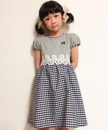 Chopin ショパン の ギンガムチェック切替ワンピース ワンピース Wear