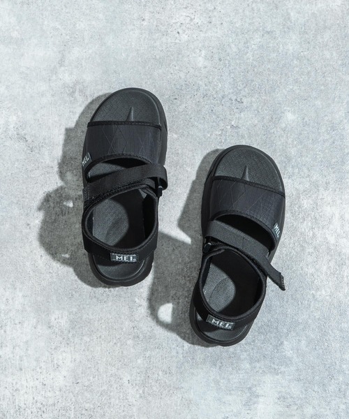 MEI(メイ)の「MEI/メイ Xpac SANDAL / ベルクロスポーツサンダル ロゴスポサン(サンダル・メンズ・ブラック/キャメル・M/L/S)」の5枚目の写真