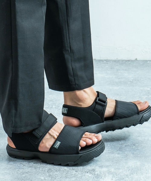 MEI(メイ)の「MEI/メイ Xpac SANDAL / ベルクロスポーツサンダル ロゴスポサン(サンダル・メンズ・ブラック/キャメル・M/L/S)」の7枚目の写真
