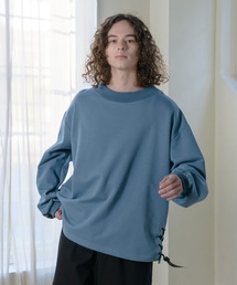 CASPER JOHN | Side Lace Mockneck Balloon Sweat/サイドレースモックネックバルーンスウェット(スウェット)